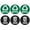 Green/Black, variant on Uxcell 5 Inch Recycle Sticker Trash Can Labels Self Adhesive Recycling Vinyl Green Black 6pcs