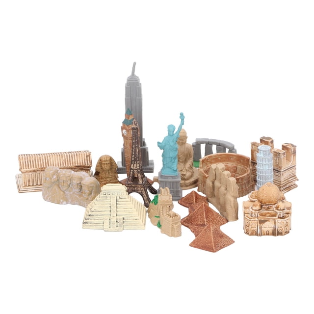 Dekaim, 17 Uds., Edificios Antiguos En Miniatura Alrededor del Mundo, Edificios En Miniatura De Ciudades, Kit De Modelo De Pirámide Egipcia, Antiguo Egipto