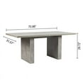 thumbnail image 2 of LEEJAY Rustic Rectangular Wood Dining Table,Cemented/Concrete, 2 of 6