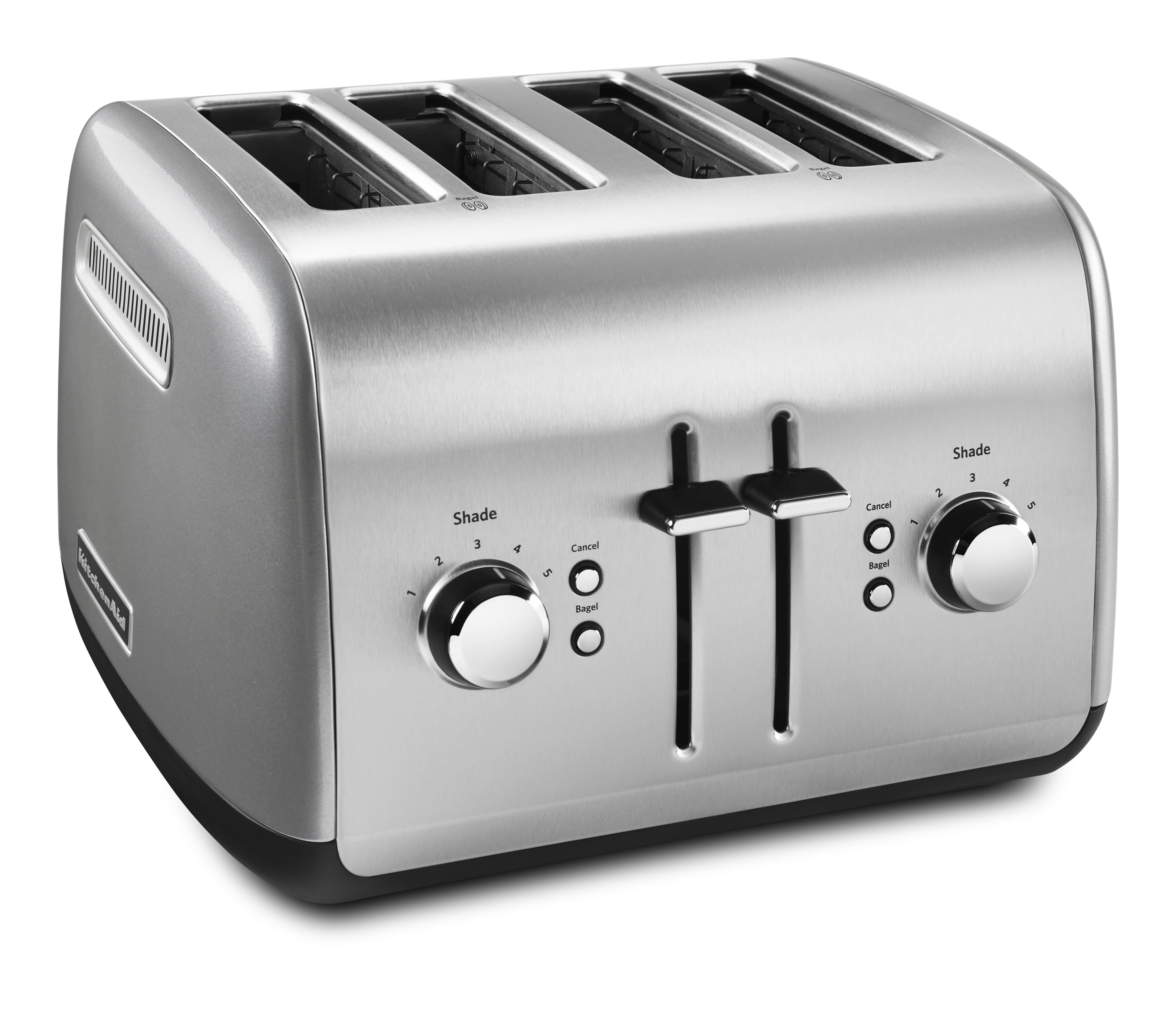 KitchenAid 4Slice Toaster with Manual HighLift Lever, Contour Silver (KMT4115CU)