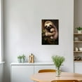 thumbnail image 4 of ZHONGYUTONG Sloth Wall Art Sloth Mother and Baby Picture Prints Jungle Animal Painting for Kids Room Nursery Decor Framed (16.00" x 24.00"), 4 of 6