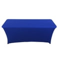 thumbnail image 2 of Cubierta de Cama Elástica de Extensión Especial, Sábana de Mesa Estirable para Salón de Maquillaje de Cama de Pestañas Profesional Azul Macarena Mantel rectangular, 2 of 6