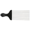 thumbnail image 3 of Detangle Pick Comb, DIY Haircut Hairstyle Pick Comb Curly Hair Pick Comb Hair Styling Tool Professional Metal Hair Pick  For Salon For Barber For Shop, 3 of 8