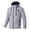 Gray, variant on Mgmyaa Womens USB Powered Heated Winter Coat with Intelligent Temperature Control Windproof Plus Size Long Sleeve Hooded Jacket