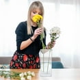 thumbnail image 5 of ABCISI Clear Plastic Vase, 5" W x 12" H High Transparency Square Acrylic Flower Vase for Home Wedding Party Centerpieces Decor(Non Breakable), 5 of 16