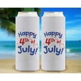 thumbnail image 6 of Independence Day Party Favor Happy 4th of July Light Blue 2-Pack Ultra Slim Can Thermocoolers, 6 of 8