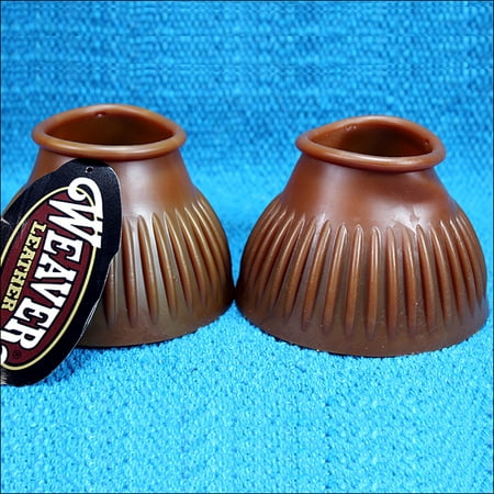 Horse Leg Boots - WEAVER X-LARGE NATURAL GUM RUBBER HORSE LEG BELL BOOTS WESTERN TACK