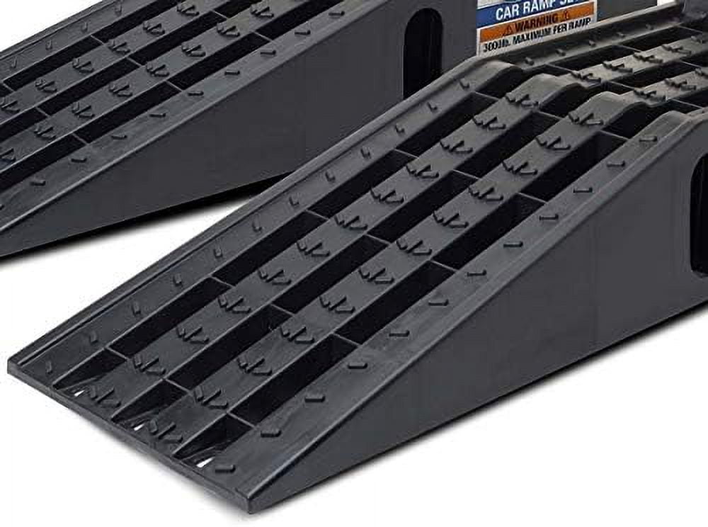 Car Ramps One Piece Set with a 3 Ton Load Rating Portable Lifts for Home Garage Auto Ramps Car Vehicle Accessories Ramps Safety Tool Black Walmart