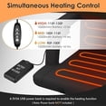 thumbnail image 6 of ZENPETIO 21" Foldable Heated Stadium Seats for Bleachers w/Back Support, Wide Cushion, 5 Extra Pockets, USB 3 Levels of Heat for Outdoor Camping Games Sports, 6 of 10
