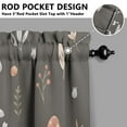 thumbnail image 5 of Mushroom (47) Kitchen Curtain Valance 3 Piece Home Curtains and Valance Set Curtain Sink Window Decor Window Treatment Tier 27.5x36 Length, 5 of 6