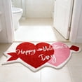 thumbnail image 5 of Cute Rugs， Valentine's Day Bathroom Rug, Heart Shaped Non-Slip Bath Mat, Washable Door Mat for Bathroom Decoration, Lover Theme, 5 of 7