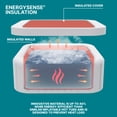 thumbnail image 6 of Bestway SaluSpa Rome 5-7 Person Inflatable Hot Tub, Square Energy-Efficient Spa, 79"x28", 6 of 14