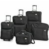 American Tourister Black Luggage Set, 5 Count