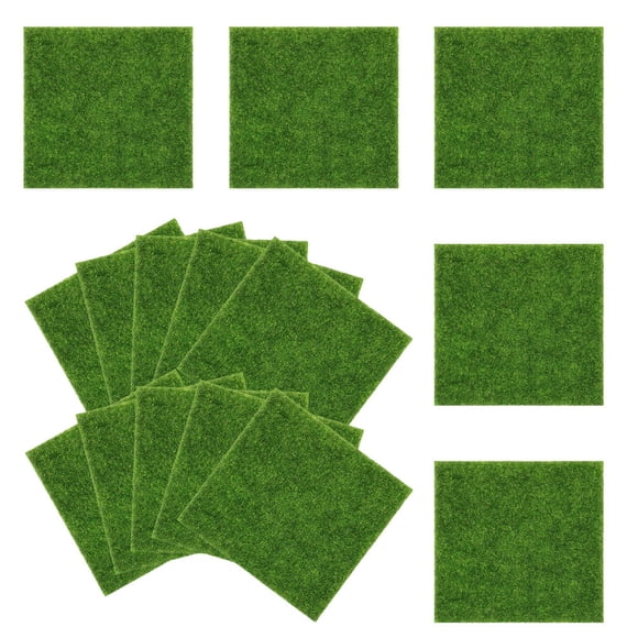 LOLIPPYY 15pcs Dog Potty Grass Artificial Grass Green Plastic Pet Area Transformation Home Decor Projects