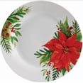 thumbnail image 4 of Gibson Home Magic Poinsettia 16 Piece Porcelain Dinnerware Set, 4 of 6