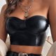 thumbnail image 4 of Mujeres Moda Sexy Breast Wrap Tanks Ropa interior de cuero artificial Lencería Fridja nalpqowj37126, 4 of 6