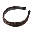 thumbnail image 6 of Unique Bargains 1 Pcs 1.18 Inch Wide Synthetic Hair Braided Headband Hair Hoop for Women and Girl Light Brown, 6 of 7