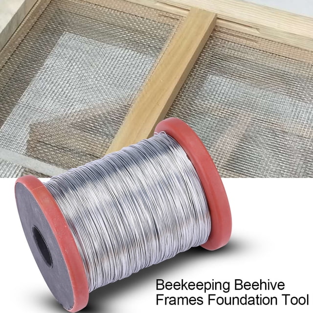 Herramienta 1 Rollo 500g Acero Inoxidable/Alambre De Hierro Para Apicultura Marcos De Colmena Herramienta (Alambre De Hierro) YLSHRF Beehive Frame Tool