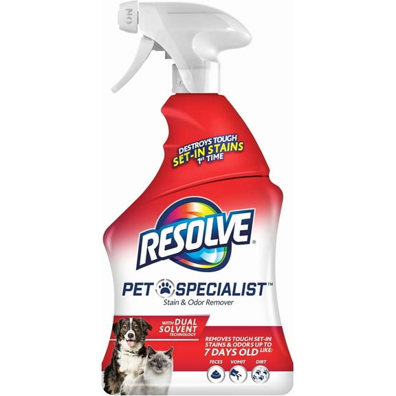 Pet Specialist Carpet Cleaner Spray – for Removal of Pet Stains & Odors Up to 7 Days Old, 22oz