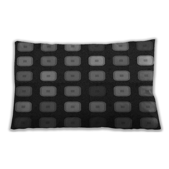 Ahgly Company Outdoor Rectangular Contemporary Lumbar Throw Pillow, 13 inch by 19 inch