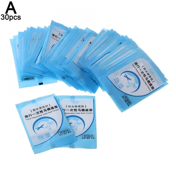 QARUN 30/50x Disposable Paper Toilet Seat Cover Flushable Hygienic Camping