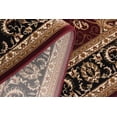 thumbnail image 4 of Homeroots 395296 3 x 20 ft. Red & Black Ornamental Runner Rug, 4 of 5