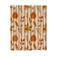 thumbnail image 2 of Cortina de baño, poliéster, impermeable, impresa, diseño de calabazas de cosecha de otoño y acción de gracias del Día de Acción de Gracias, amarillo B, 2 of 6