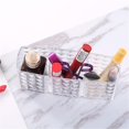 thumbnail image 2 of Organizador de maquillaje acrílico patrón de diamante 3 compactos cosméticos transparente cajón de maquillaje Feliz Sencillez, 2 of 5