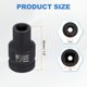 thumbnail image 2 of Uxcell 3pcs 4 Point Square Socket 1/2" Drive 8mm Metric Square Impact Socket 1.6" (40mm) Long 40CR Steel Phosphating Standard Wheel Sleeve Tool for Auto Repair Mechanical Home Use, 2 of 7