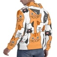 thumbnail image 6 of Salouo Funny Cats Pattern Men's Fall Hoodie Sweatshirt,Sport Hoodie with Pockets for Men Pullover Casual Hooded Sweatshirt-3X-Large, 6 of 7