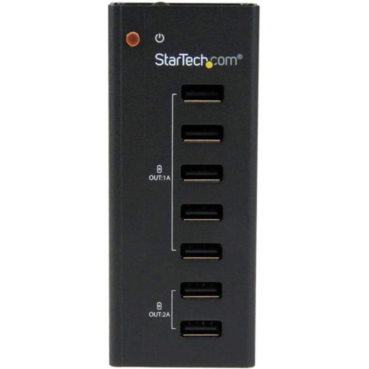 StarTech.com 7 Port Dedicated USB Charging Station (5 x 1A, 2 x 2A), Standalone Multi-Port USB Charger - image 2 of 7