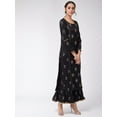 thumbnail image 2 of Pannkh Women's Foil Printed And Embroidered Long Kurta, 2 of 8