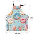 thumbnail image 2 of Kdxio Colorful Donut Apron with Pockets Adjustable Kitchen Aprons for Men Women Waterproof Aprons for Cooking,Drawing,Crafting, Baking Household Cleaning, 2 of 8