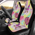 thumbnail image 1 of ABPHQTO Juego de 2 fundas para asientos de coche Cat Unicorn Donut Protector universal para asientos delanteros de coche para coche, SUV Sedan, camión, 1 of 3