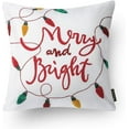 thumbnail image 5 of Phantoscope 18" x 18" Modern, Classic Christmas Day Embroidery Christmas Polyester Throw Pillow , ( 4 Count), 5 of 7