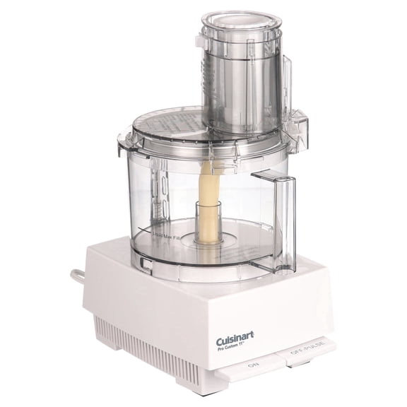 Cuisinart Cup Pro Custom 11 Food Processor With 625 Watt Motor And Extra Large Feed Tube allows For Whole Fruit And Vegetables, Additional Accessories Included For Even More Versatility, White
