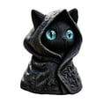 thumbnail image 4 of The Mysterious Cape Cats Statue Dressed In A Cape Is A Gothic-style Blacks Cats Statue., 4 of 5