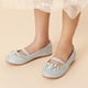 thumbnail image 2 of Zapatos planos tipo Mary Jane para niñas DREAM PAIRS plateados con brillo, talla 9 para niñas pequeñas, 2 of 7
