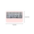 thumbnail image 4 of Naiovety Despertador digital LED Dormitorio Snooze Time Clocks Home Hotel Operado por Sala de estar Espejo interior Blanco Decoración del hogar Rosado, 4 of 6