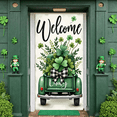 thumbnail image 6 of Green Clover Home Banner Black Plaid Plaid Backdrop Rustic Wooden Sweet Home Lettering Clover Display for Home Decoration St. Patrick's Day Living Room, 6 of 9