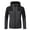 Dark Gray, variant on Wrtxtat Windbreaker Jacket for Men Long Sleeve Full Zip Adjustable Strap Hooded Shacket Fashion Midweight Color Block Outerwear Coats with Pockets Khaki S