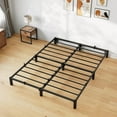 thumbnail image 2 of Memoryfield Metal Queen Bed Frame, 8" High Platform Bed Frame, Heavy Duty 800Lbs Capacity, No Box Spring, No Screws Needed with Reinforced Slats, Easy Assembly, Black, 2 of 6