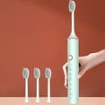 thumbnail image 1 of Cepillo de dientes eléctrico con 6 modos y 4 cabezales de cepillo - 22000/minuto, impermeable IPX7, recargable USB, batería de 50 días, 1 of 8