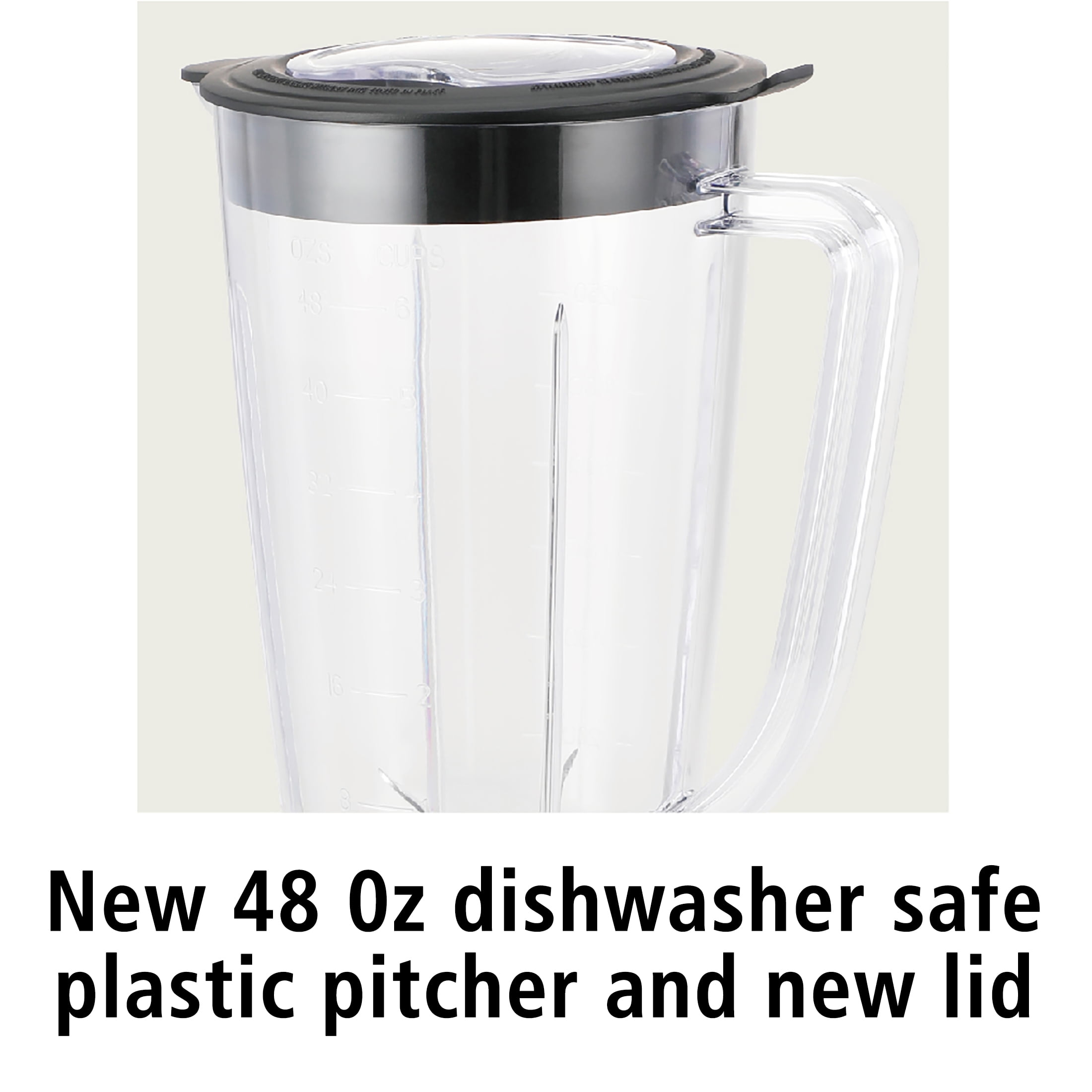 Mainstays 500 W 6-Speed Blender With 48 oz/1.5 L Jar , Black