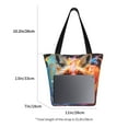 thumbnail image 3 of Disketp Color Splash Fox Portrait Bolsa de Hombro Casual para Mujer, Bolso Cruzado para Compras, Viajes y Uso Diario, 3 of 6