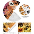 thumbnail image 2 of FMSHPON Halloween Halloween Woods Spooky Tree Pumpkins Xmas Christmas Tree Skirt Stand Mat for Holiday Party Decoration Indoor Outdoor 36 inches, 2 of 6