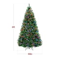 thumbnail image 2 of Best Choice Products 6ft Pre-Lit Premium Hinged Artificial Christmas Pine Tree w/ 1,000 Tips, 250 LED Lights, Metal Base, 2 of 9