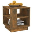 thumbnail image 2 of vidaXL Coffee Table Smoked Oak 40x40x43 cm Engineered Wood, 2 of 4
