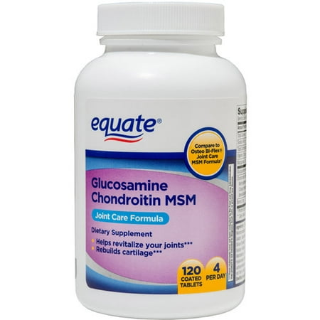 equate glucosamine chondroïtine MSM comprimés, 120 count