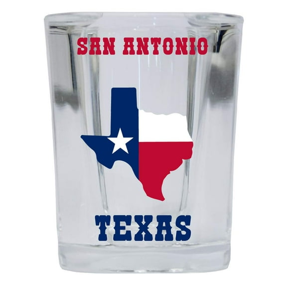 San Antonio Texas Square Shot Glass 4-Pack